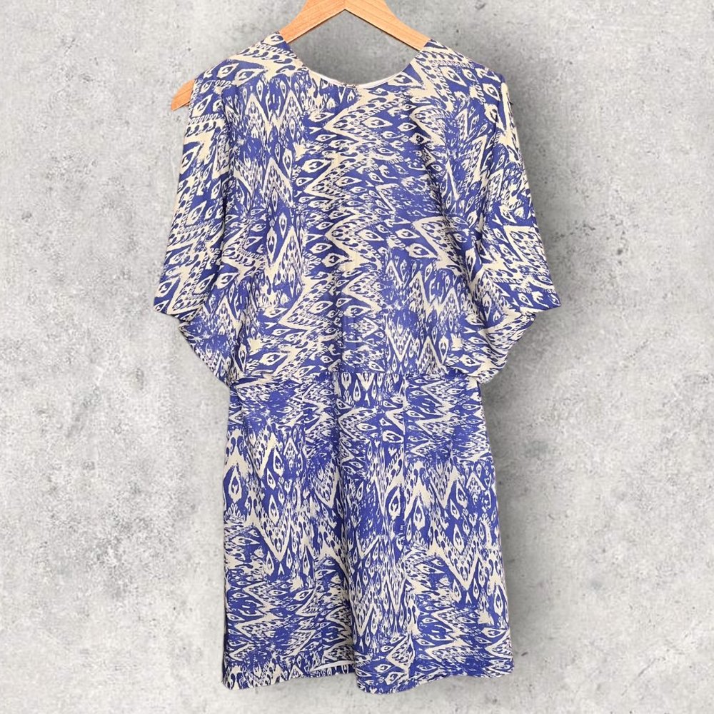 Wren Purple Patterned Mini Dress